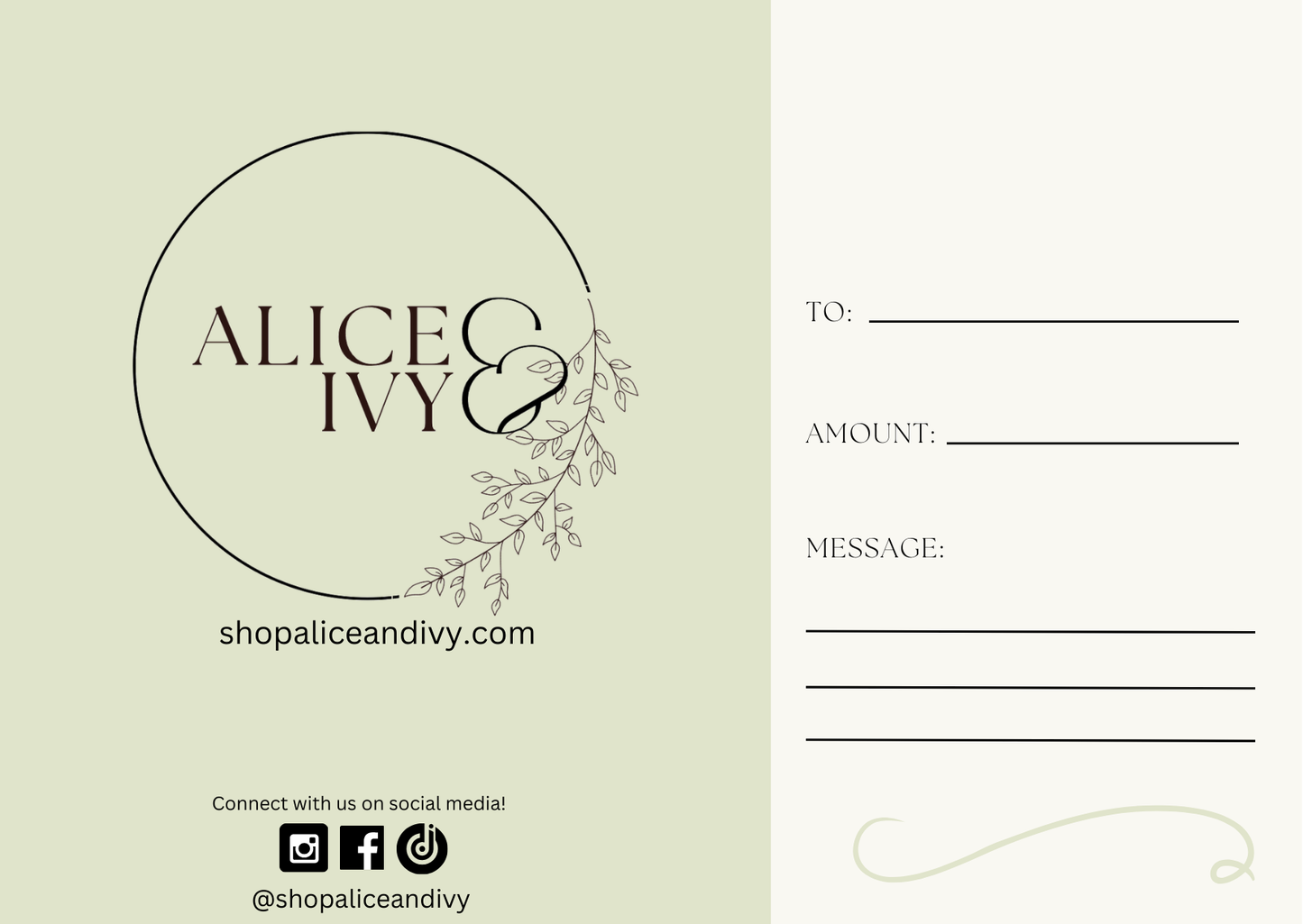 Alice & Ivy Gift Card