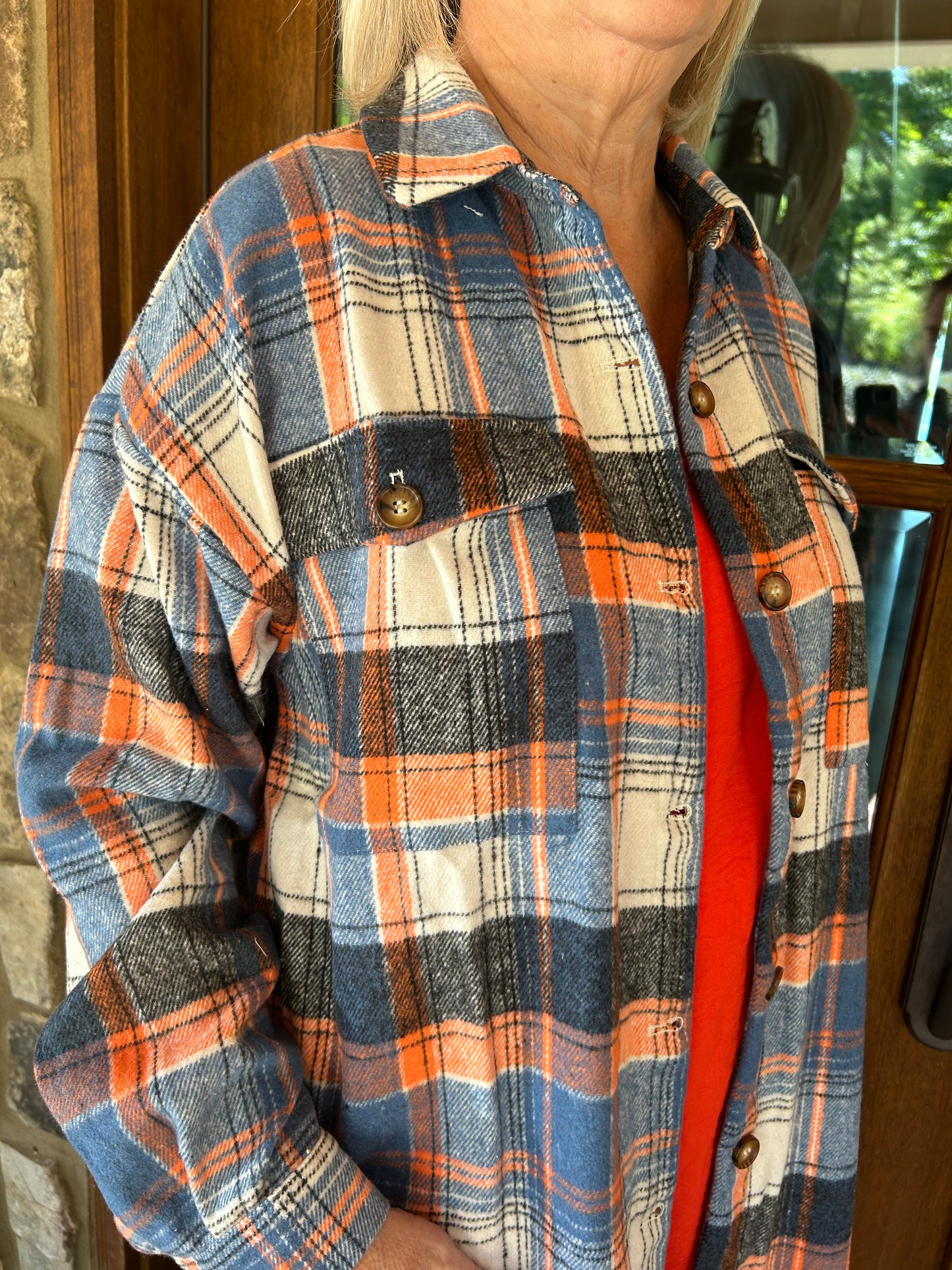 Auburn Plaid Shacket