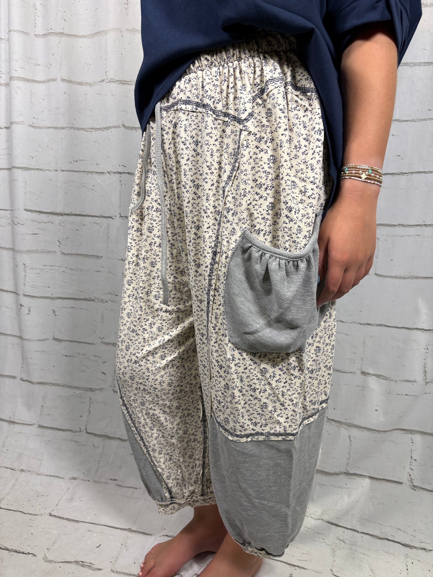 Calico Floral Joggers