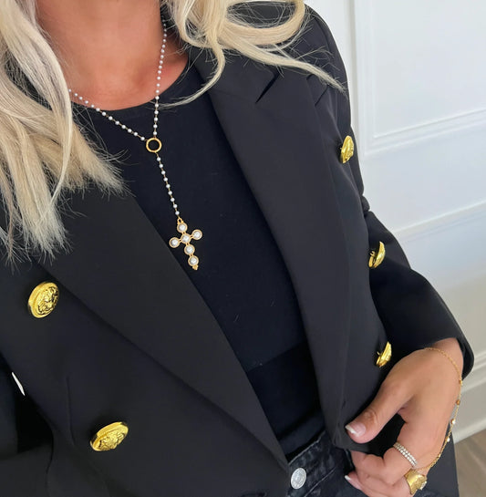Lariat Cross Necklace
