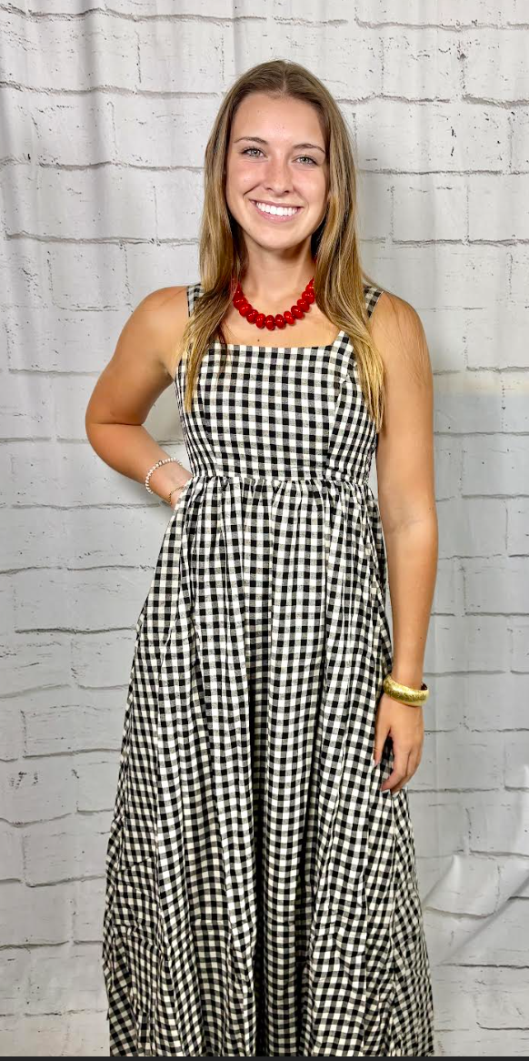 Bianca Gingham Maxi