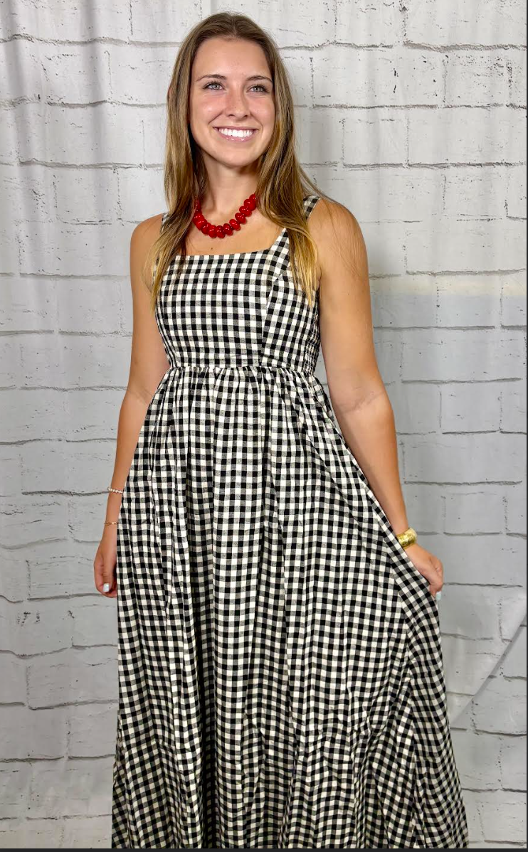 Bianca Gingham Maxi