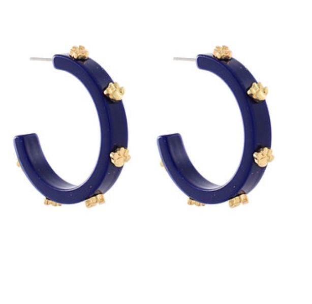 Tiger Paw Acrylic Hoops