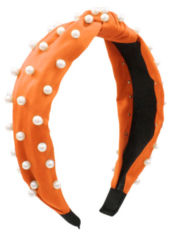 Orange & Pearl Headband