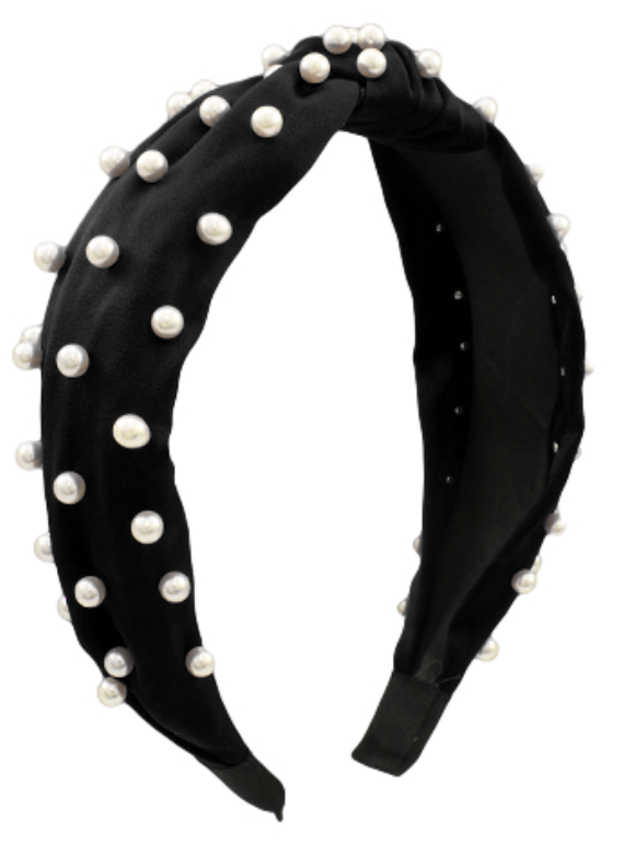 Black & Pearl Headband