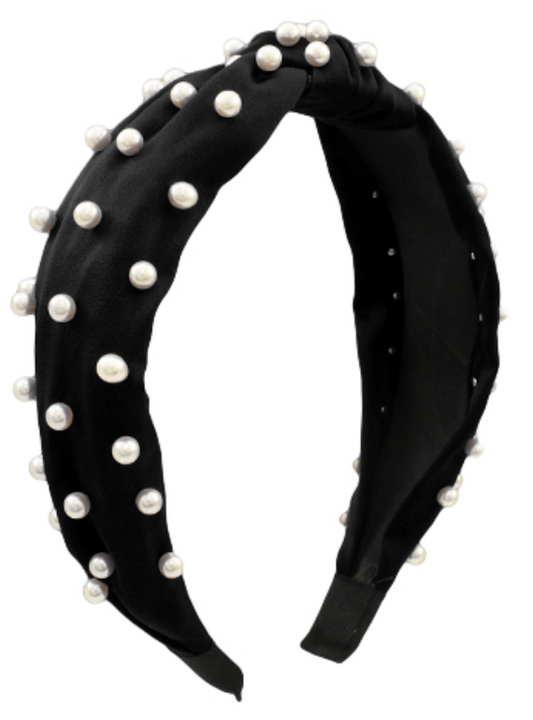 Black & Pearl Headband