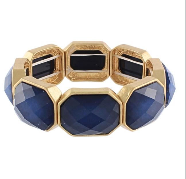 Gemstone Octogon Bracelet