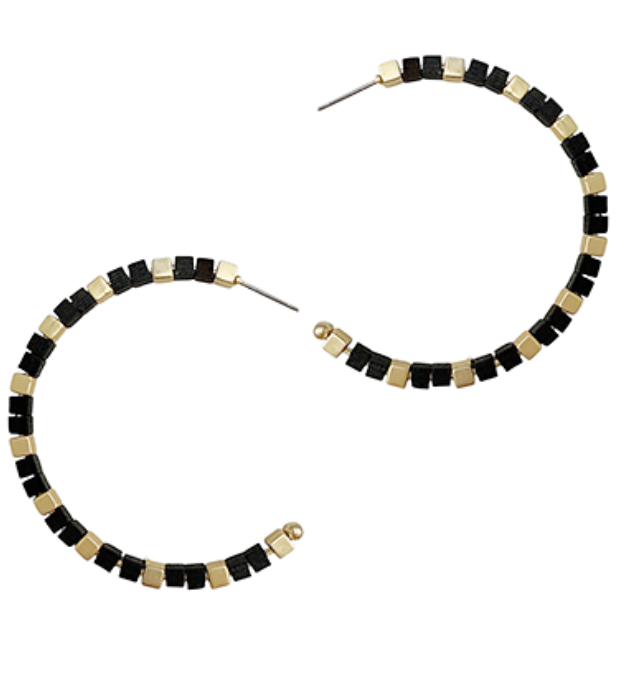 Onyx Glow Hoops