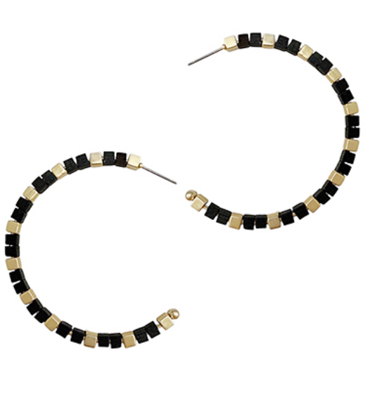 Onyx Glow Hoops