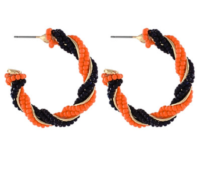 Tiger Twist Hoops