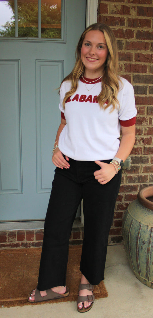 Cali Cropped Jeans-Black