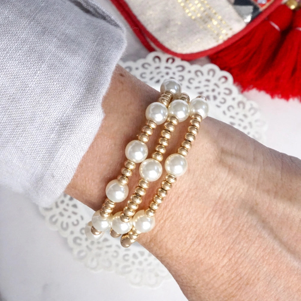 Gold & Pearls Stackable